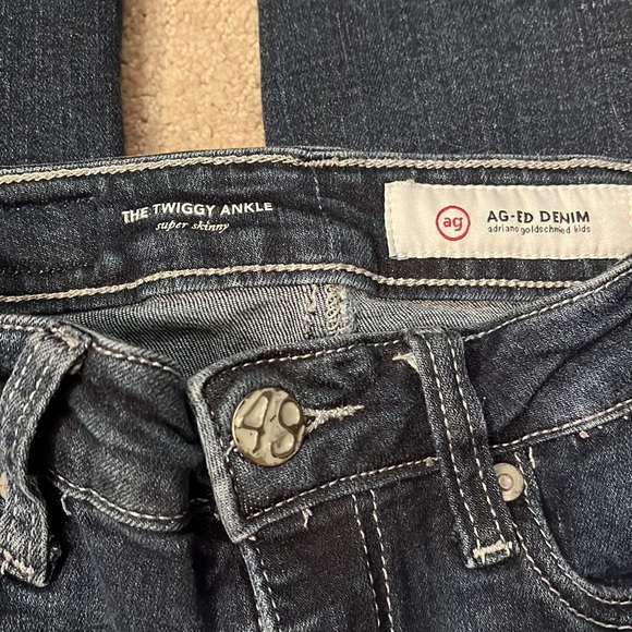 Girls AG twiggy ankle super skinny jeans. Size 10. - Picture 12 of 12